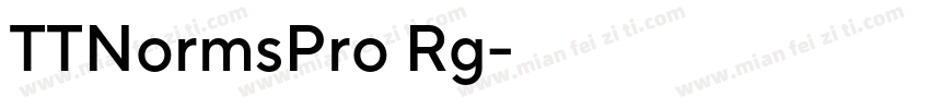 TTNormsPro Rg字体转换